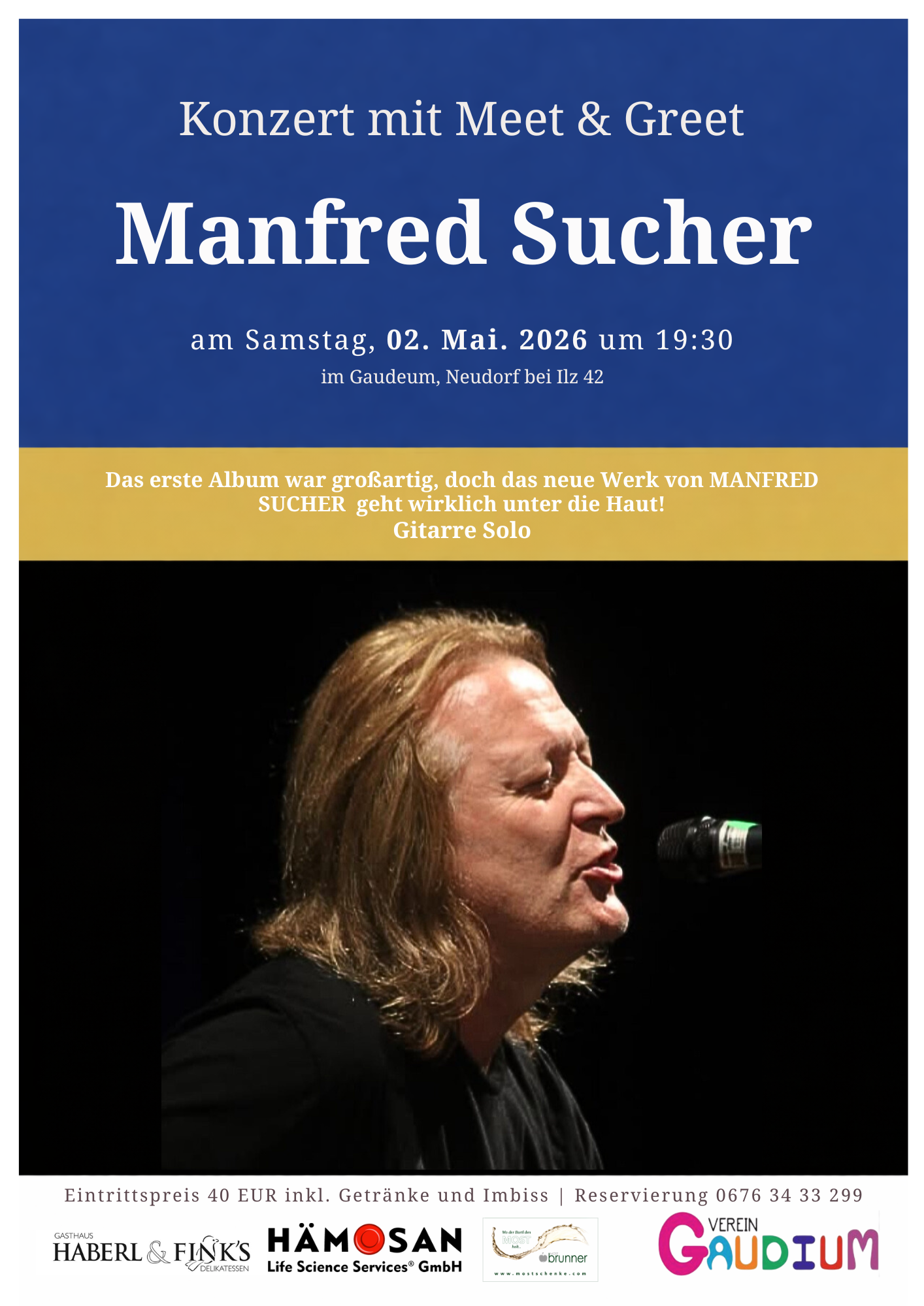 Konzert von Manfred Sucher